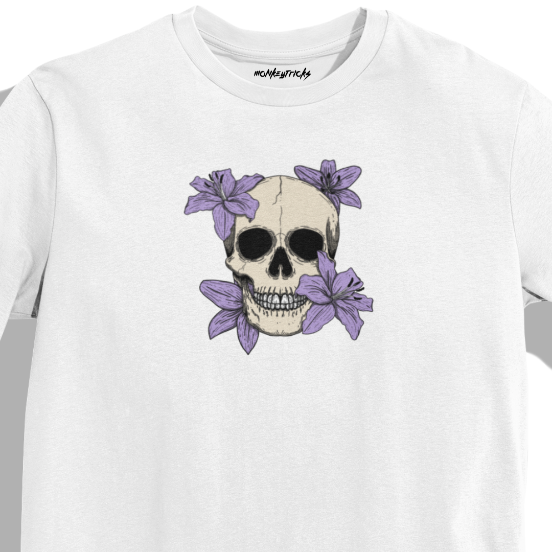Floral Bones - Oversized T-Shirt