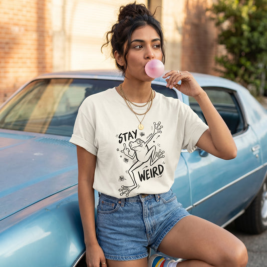 Stay Weird -  Unisex Premium Oversized T-Shirt