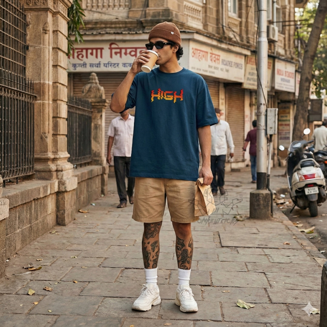 High - Unisex Oversized T-Shirt