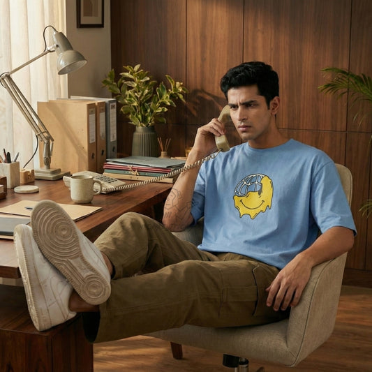 Fluid Smile - Unisex Oversized T-Shirt